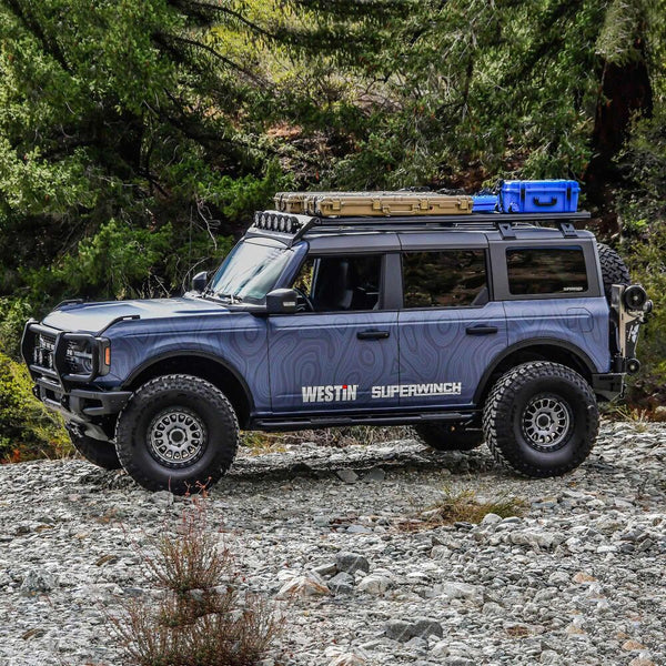 Westin 2021 + Ford Bronco 4dr. Mesa Roof Rack Kit - Textured Black