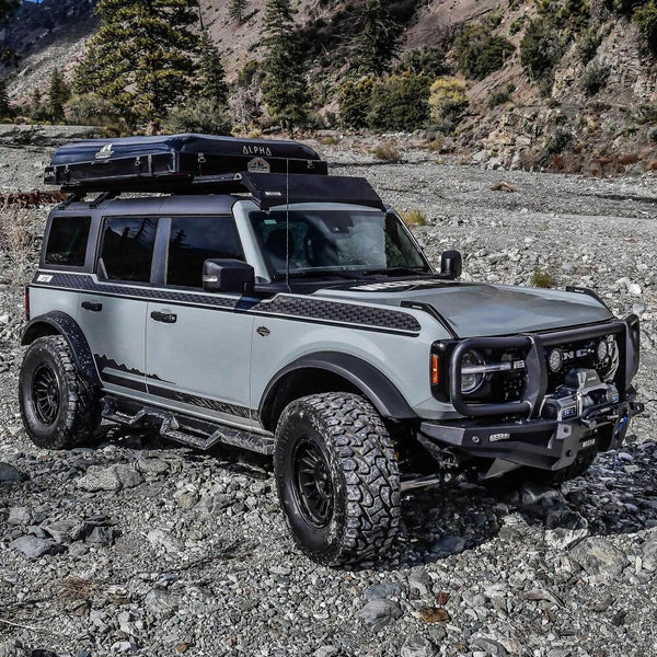 Westin 2021 + Ford Bronco 4dr. Mesa Roof Rack Kit - Textured Black