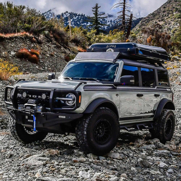 Westin 2021 + Ford Bronco 4dr. Mesa Roof Rack Kit - Textured Black