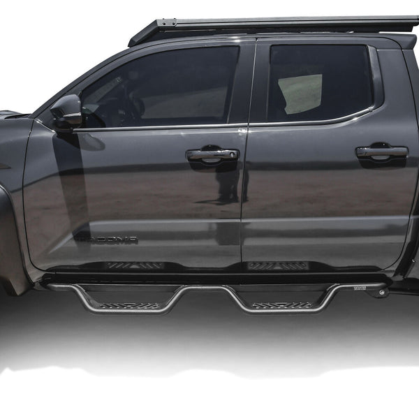 Westin 2024 + Toyota Tacoma Outlaw Drop Nerf Step Bars - Textured Black