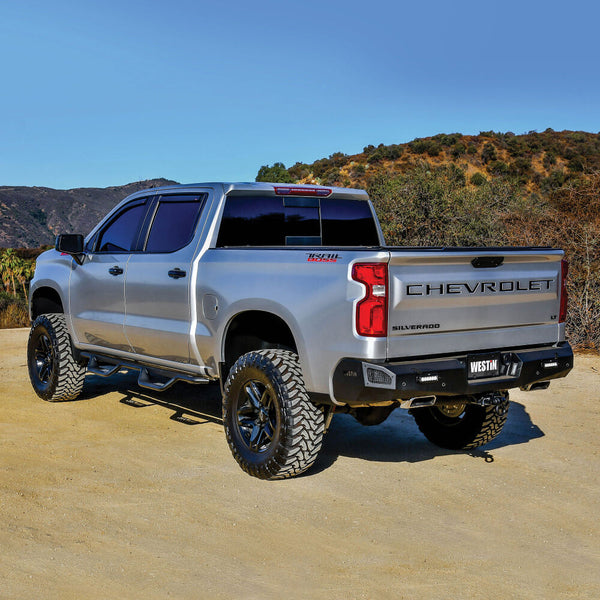 Westin 2019 - 2024 Chevrolet Silverado / GMC Sierra Crew Cab Outlaw Nerf Step Bars
