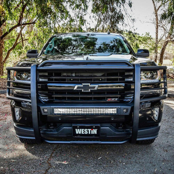 Westin 2016 - 2018 Chevy Silverado 1500 Sportsman X Grille Guard - Textured Black