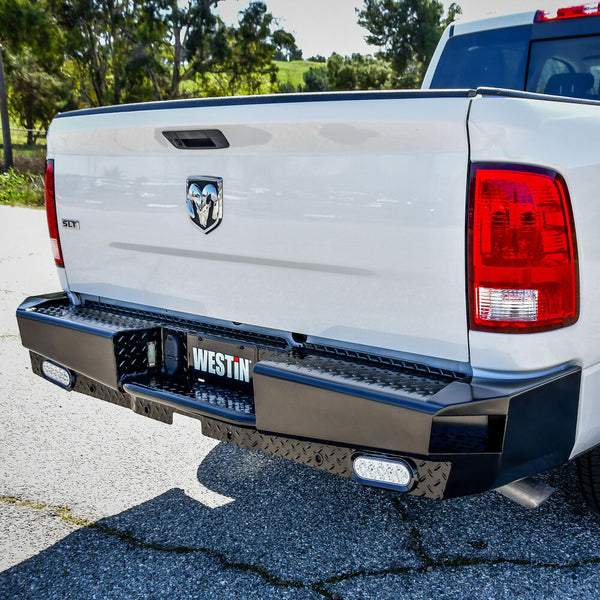 Westin 2009 - 2018 Ram 1500 / 2011 - 2018 2500 / 2011 - 2017 3500 HDX Bandit Rear Bumper - Black