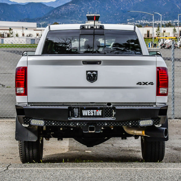Westin 2009 - 2018 Ram 1500 / 2011 - 2018 2500 / 2011 - 2017 3500 HDX Bandit Rear Bumper - Black