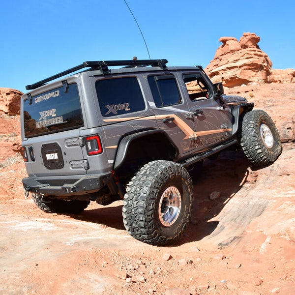 Westin 2018 + Jeep Wrangler JL XTS Rear Bumper - Textured Black