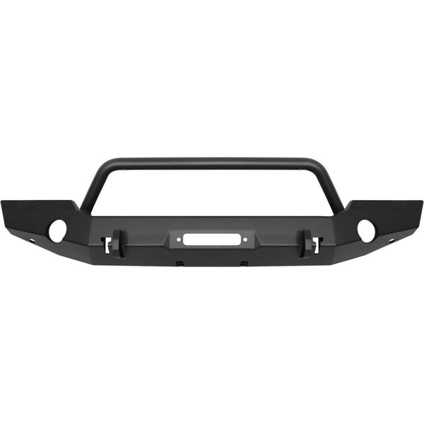 Westin 2018 + Jeep Wrangler JL WJ2 Full Width Front Bumper w/Bull Bar Textured Black