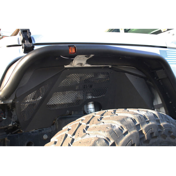 Westin 2007 - 2018 Jeep Wrangler JK Inner Fenders - Front - Textured Black