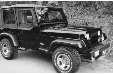 Bushwacker 87-95 Jeep Wrangler Extend-A-Fender Style Flares 4pc Excludes Renegade - Black