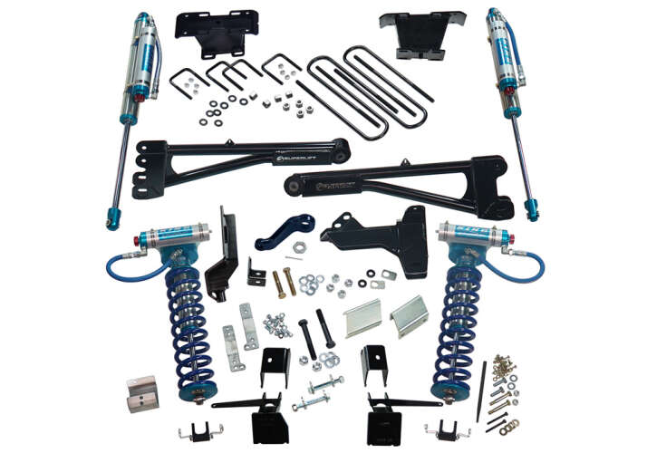 Superlift 2017 - 2022 Ford F-250 SD 4WD (Diesel) 6in Radius Arm Lift Kit King Fr Coils/RR Reservoir Shocks