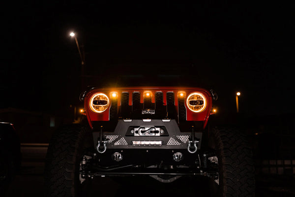 DV8 Offroad 2018+ Jeep Wrangler JL Grill Amber Marker Lights