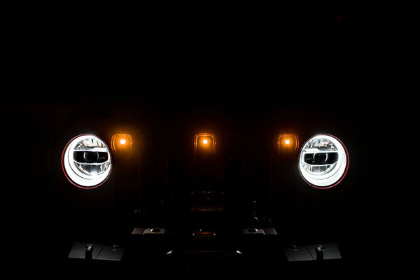 DV8 Offroad 2018+ Jeep Wrangler JL Grill Amber Marker Lights