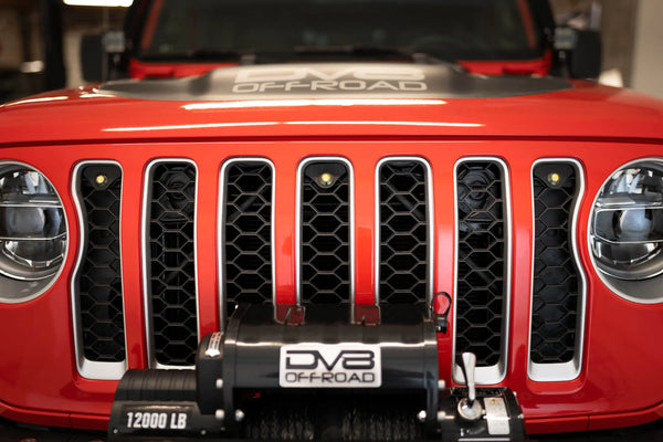 DV8 Offroad 2018+ Jeep Wrangler JL Grill Amber Marker Lights