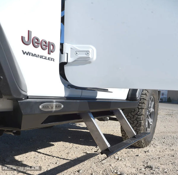 Rock Slide 2018 - 2023 Jeep Wrangler JL 2 Door 2D Step Sliders 3rd Gen