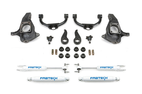 Fabtech 2011 - 2019 Silverado / Sierra 2500 HD / 3500 HD 4in Lift Kit Ultimate System w/Perf. Shocks