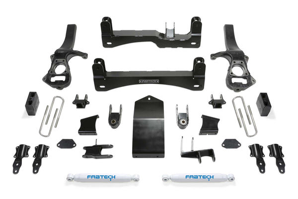 Fabtech 2025 + GM Silverado / Sierra 1500 4WD 6in Sport System w/ Performance Shocks