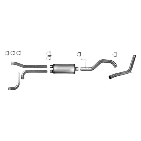 Diamond Eye KIT 3-1/2in Catback Exhaust System Aluminized 2004 - 2014 Nissan TITAN 5.6L