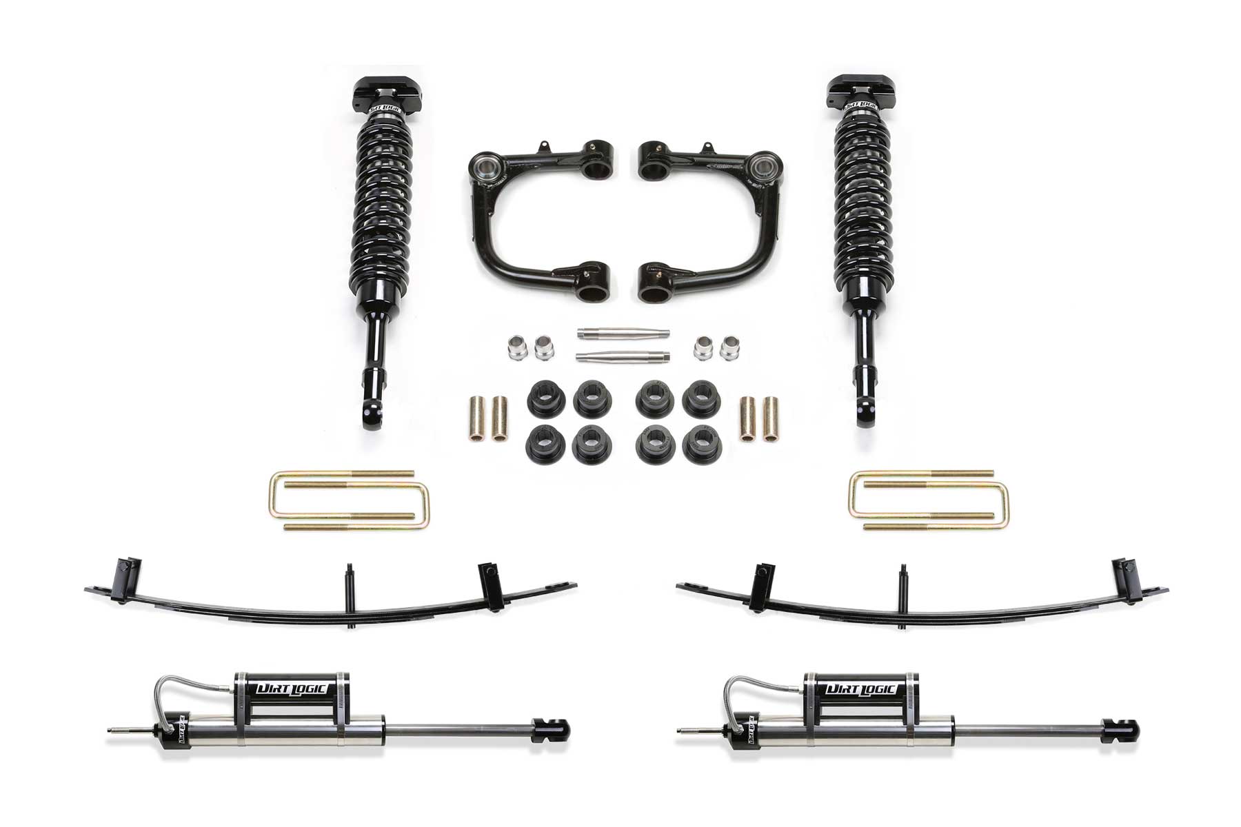 Fabtech 2005 - 2014 Toyota Tacoma 2WD/4WD 6 Lug 3in UCA Sys w/Dl 2.5 C/O & Rr Dl Resi & Rr Leaf Pack