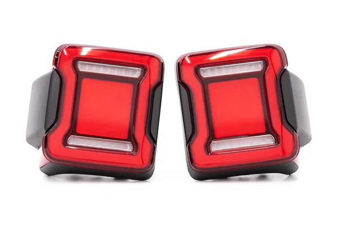 OLM Red LED Tail Lights - Wrangler 2018 + JL