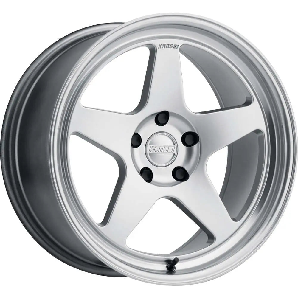 Kansei K12H Knp 18x8.5in / 5x114.3 BP / 35mm Offset / 73.1mm Bore - Hyper Silver Wheel