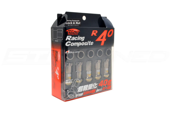 Project Kics 12x1.25 R40 Lug Nuts - Black (16+4 Locks)