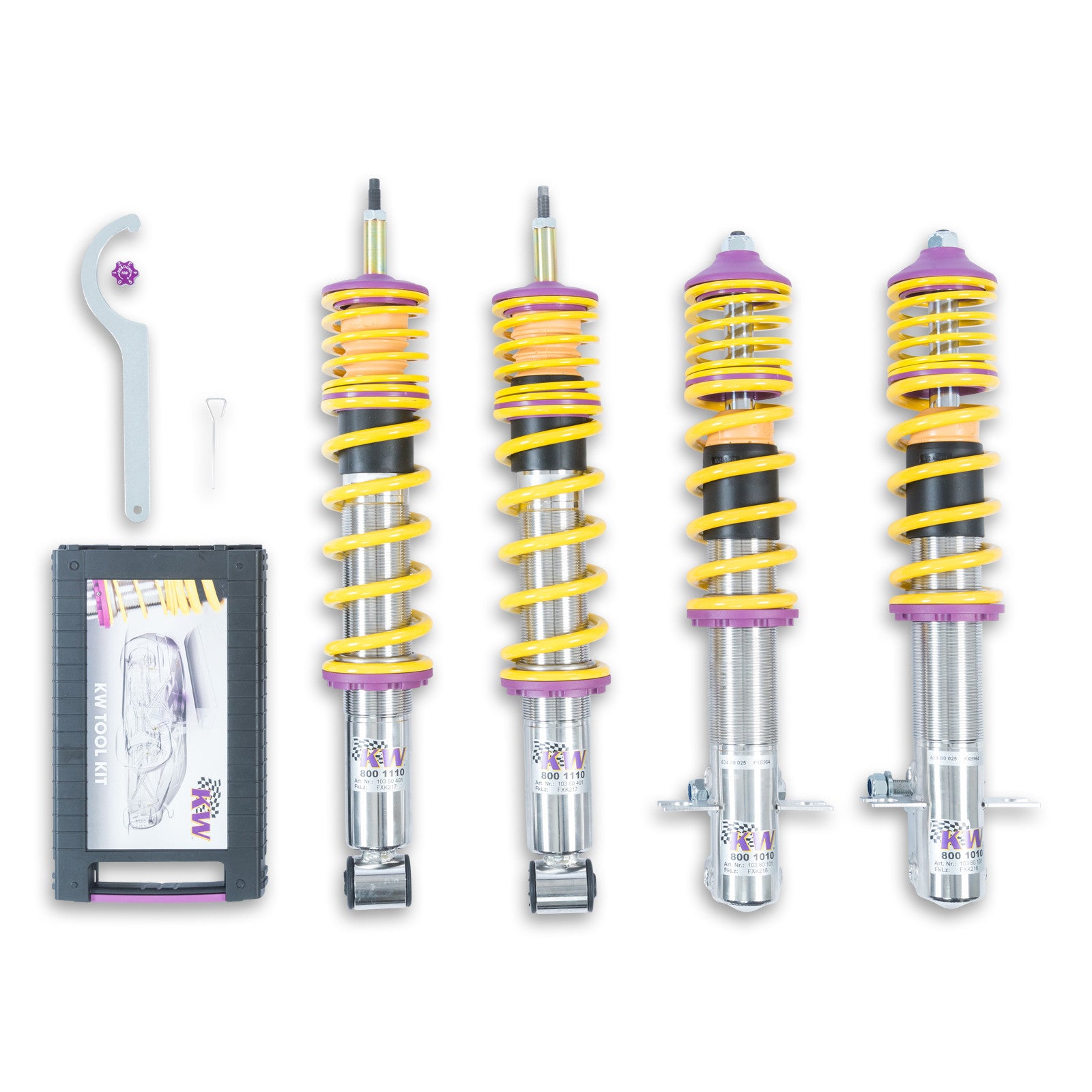 KW Coilover Kit V1 VW 1974- 1993 Golf I / Jetta I (155) Convertible