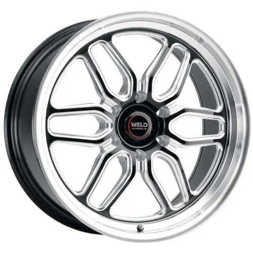 Weld Laguna 6 22x9.5 6x139.7 ET25 6.23 BS - Gloss Black Milled - Non-Beadlock