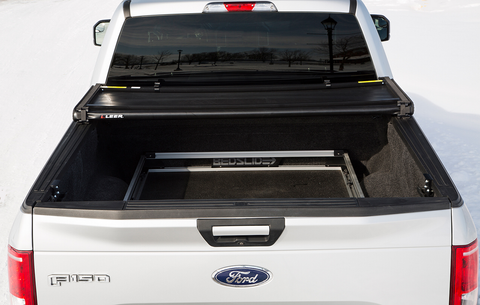 LEER 2014 - 2019 GMC Chevy Silverado/Sierra AC LATITUDE 6Ft6In Tonneau Cover - Folding Full Size Standard Bed