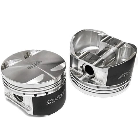 Manley 2013 - 2014 Ford Mustang Shelby GT500 5.8L 3.681in Bore 1.22in CD Coated Pistons - Set of 8