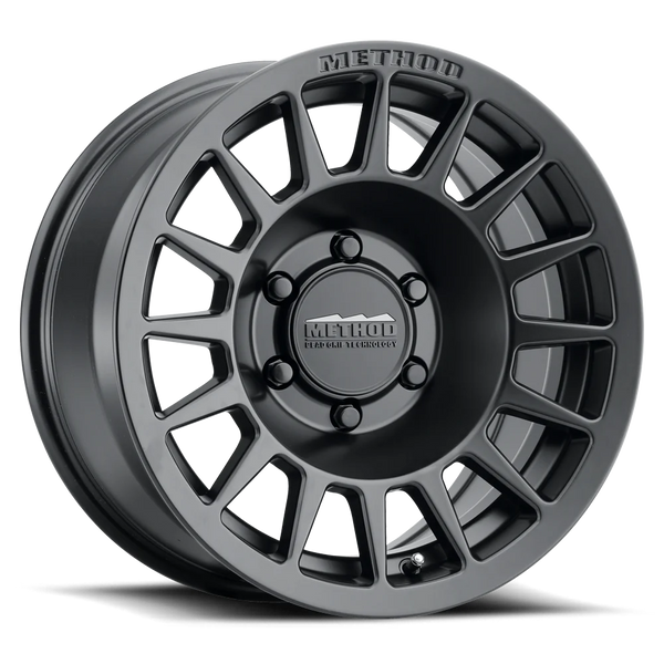 Method MR707 Bead Grip 18x9 +18mm Offset 6x5.5 BP 106.25mm CB Matte Black Wheel