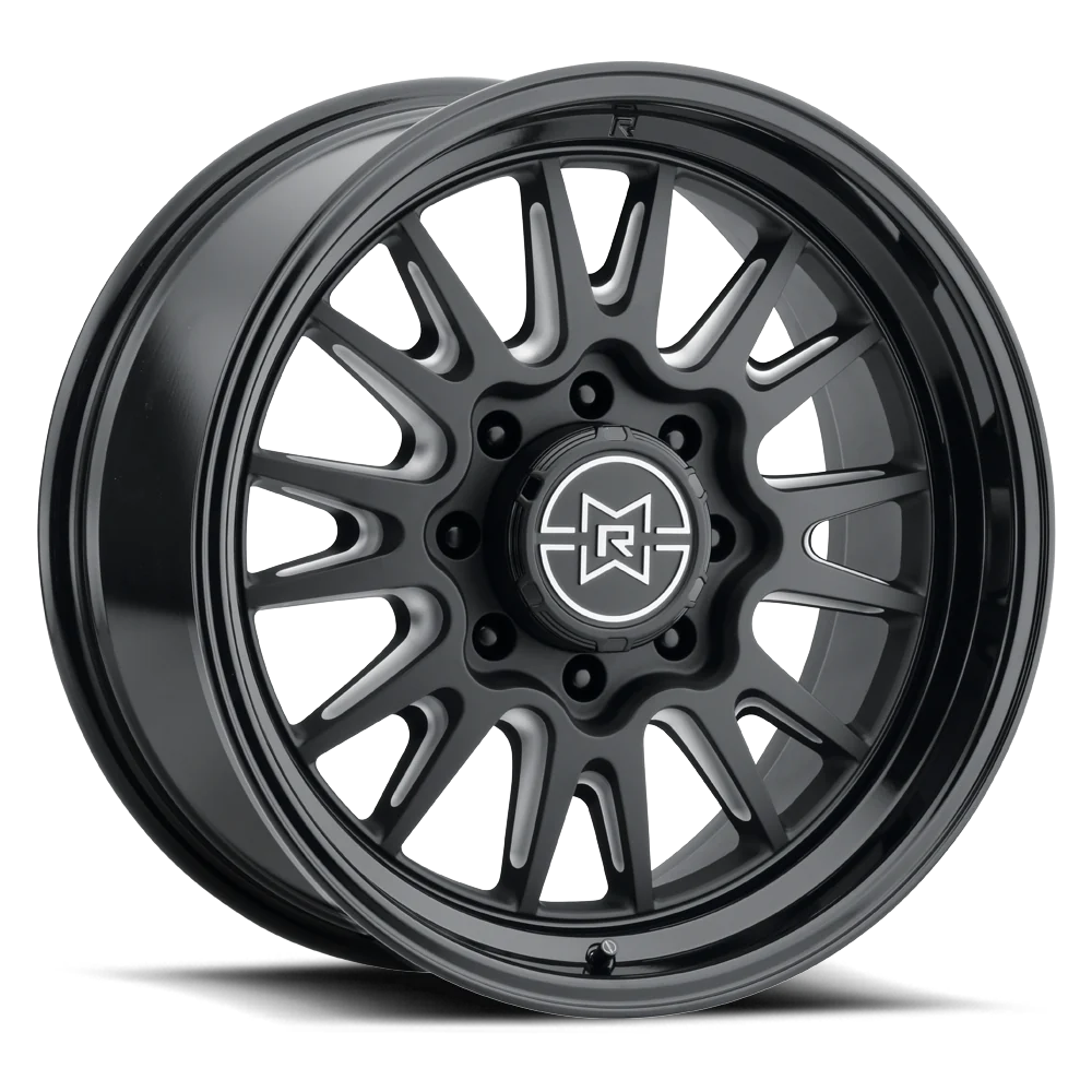 Method Raised MR802 20x10 / 8x6.5 BP / -18mm Offset / 121.3mm Bore - Double Black Milled Wheel