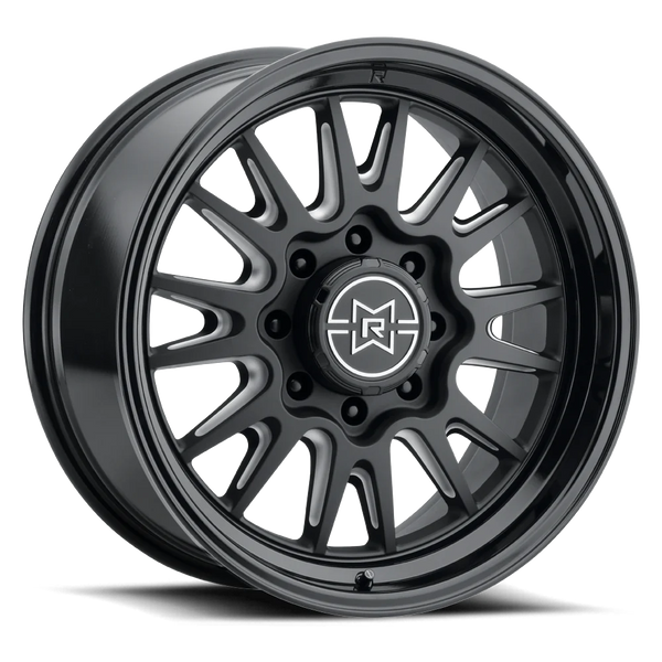 Method Raised MR802 20x10 / 8x6.5 BP / -18mm Offset / 121.3mm Bore - Double Black Milled Wheel