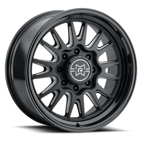 Method Raised MR802 20x10 / 8x6.5 BP / -18mm Offset / 121.3mm Bore - Double Black Milled Wheel