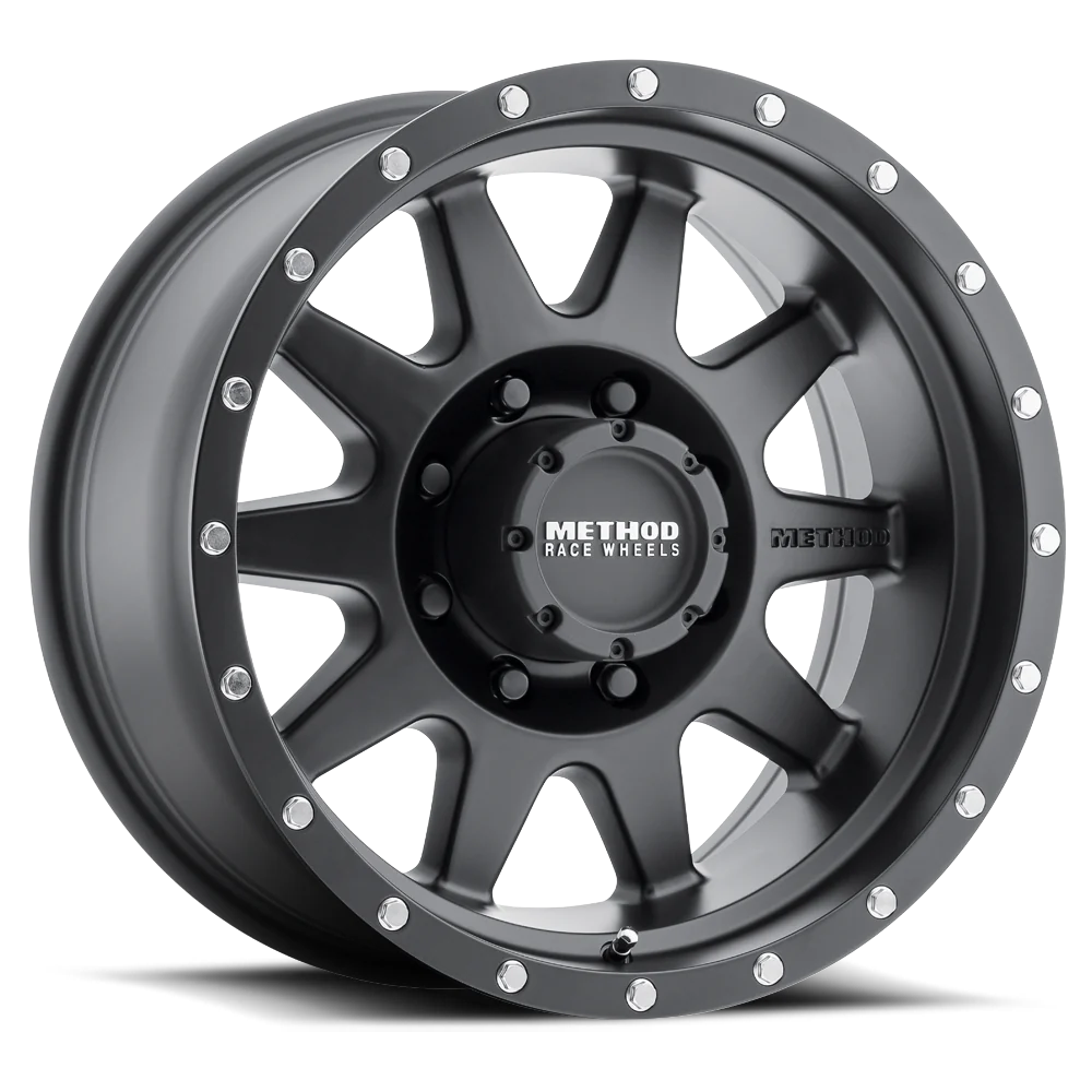 Method MR301 The Standard 18x9 +18mm Offset 8x180 130.81mm CB Matte Black Wheel