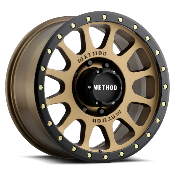 Method MR305 NV 20x10 -18mm Offset 8x6.5 130.81mm CB Method Bronze/Black Street Loc Wheel