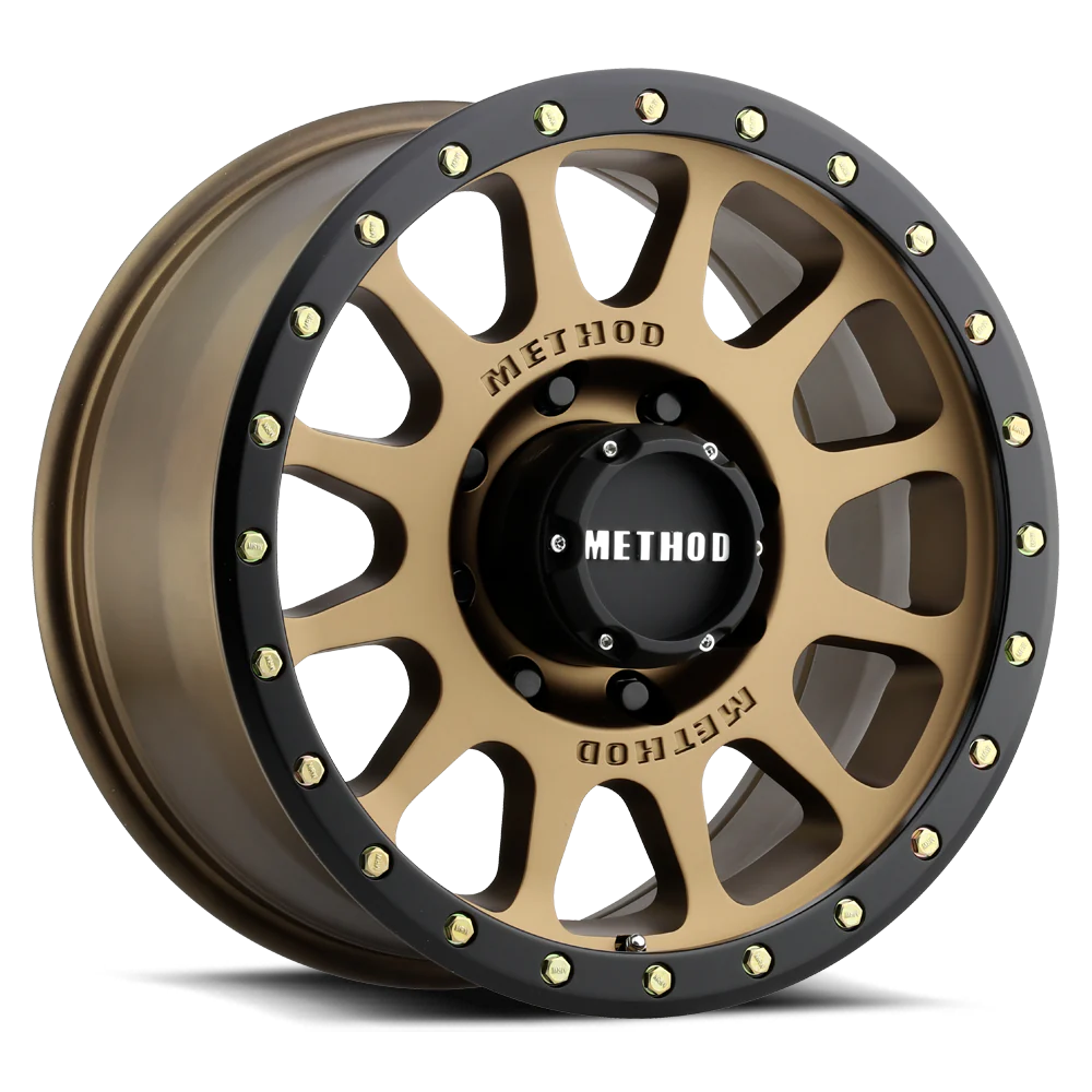 Method MR305 NV 17x8.5 0mm Offset 8x6.5 130.81mm CB Method Bronze/Black Street Loc Wheel