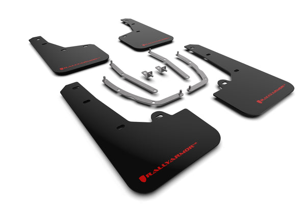 Rally Armor 2022 + Hyundai Tucson Black UR Mud Flap w/ Red Logo