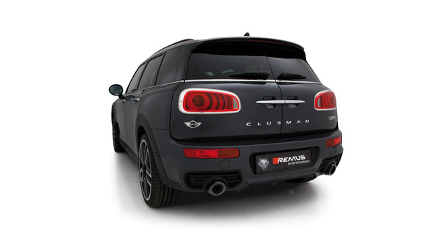 Remus 2016 + Mini Cooper S Clubman F54 (5 Door) 2.0T Cat-Back Exhaust w/Carbon Tail Pipe Set