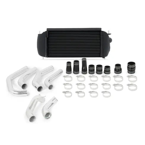 Mishimoto 2015 - 2017 Ford F-150 EcoBoost 2.7L Black / Silver Performance Intercooler Kit w/ Polished Pipes