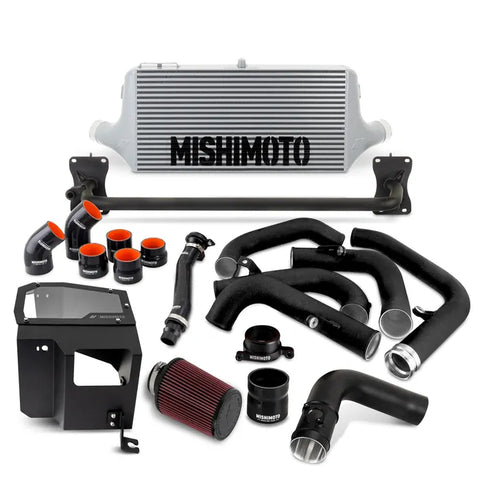 Mishimoto 2022+ WRX Intercooler Kit with Intake Silver Core Black Pipes