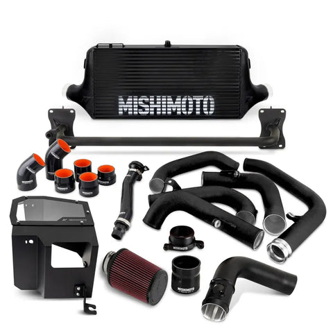 Mishimoto 2022+ WRX Intercooler Kit With Intake Black Core Black Pipes
