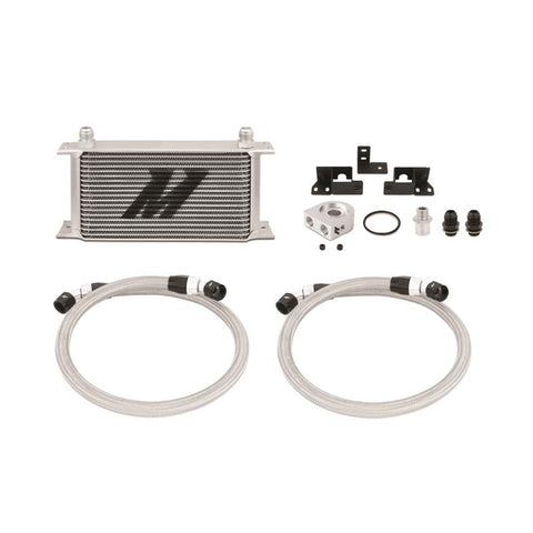Mishimoto 2007-2011 Jeep Wrangler JK Oil Cooler Kit Thermostatic - Silver / Black