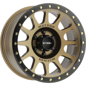 Method MR305 NV 20x9 +18mm Offset 6x135 94mm CB Method Bronze/Black Street Loc Wheel