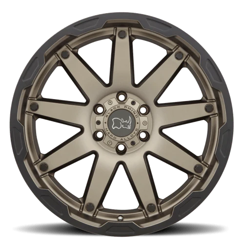 Black Rhino OCEANO Matte Bronze W/ Black Ring 20x12 -44 5x127mm 71.5mm