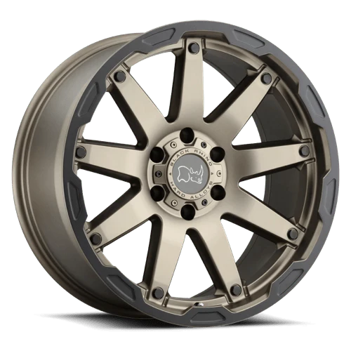 Black Rhino OCEANO Matte Bronze W/ Black Ring 20x12 -44 5x127mm 71.5mm