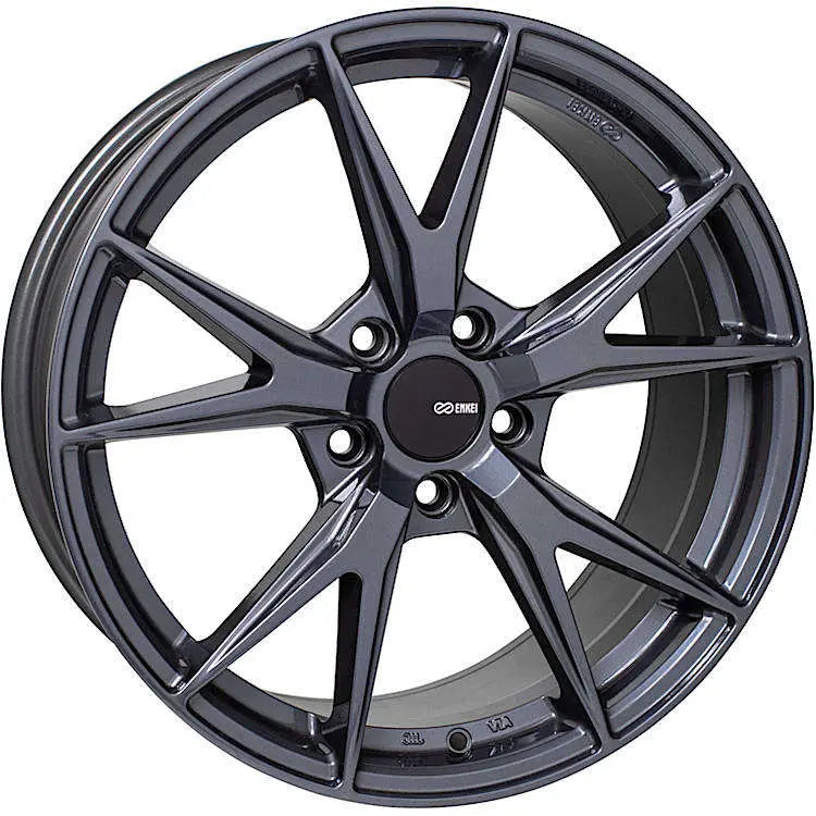 Enkei Phoenix 18x8 45mm Offset 5x112 72.6mm Bore Blue Gunmetal Wheel