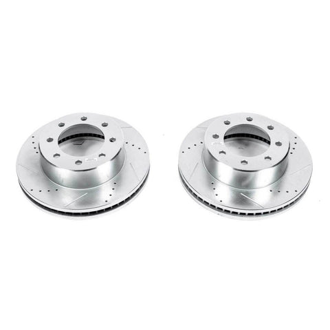 Power Stop 2009 - 2023 Ram 2500 / 3500 Front Drilled & Slotted Rotor - Pair