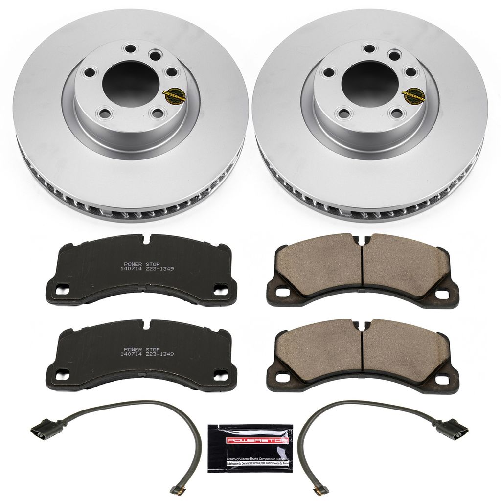 Power Stop 2011 - 2012 Porsche Cayenne  / 2011 - 2015 VW Touareg Front Z23 Evolution Sport Coated Brake Kit