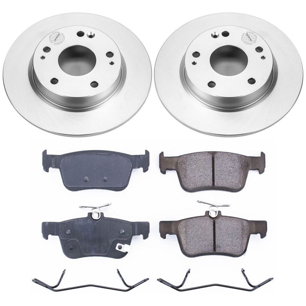 Power Stop 2016 - 2021 Honda Civic Rear Z17 Evolution Geomet Coated Brake Kit