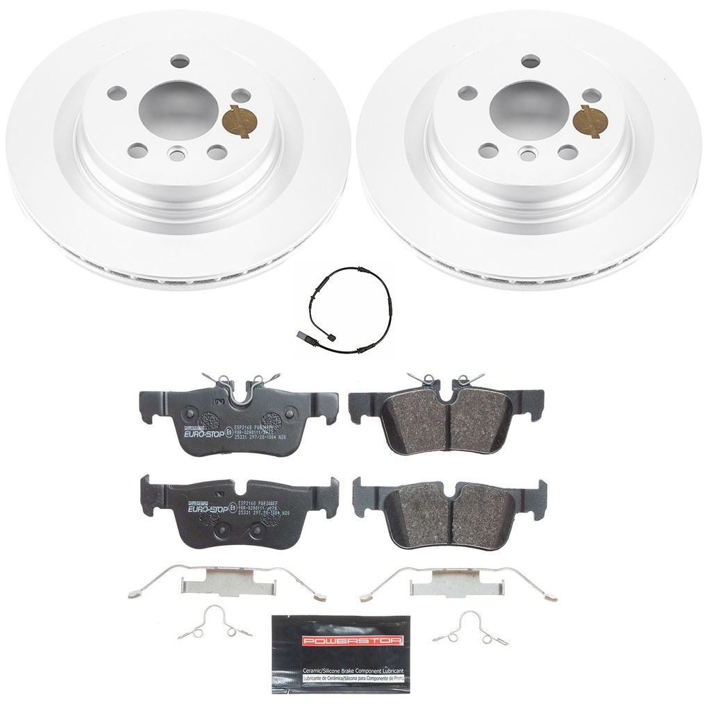 Power Stop 2016 - 2022 BMW X1 / 2018 - 2023 X2 / 2018 - 2024 Mini Countryman / 2020 - 2024 228i Gran Coupe Rear Euro-Stop Brake Kit