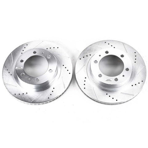 Power Stop 2003 - 2009 Toyota 4Runner / 2005 - 2023 Tacoma (6 Lug ) Front Evolution Drilled & Slotted Rotors - Pair